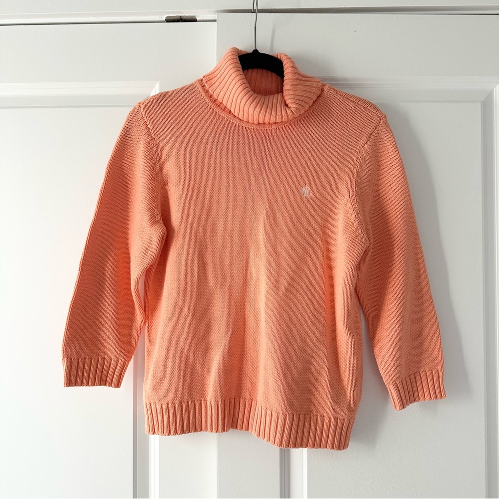 Lauren Ralph Lauren Three Quarter Sleeve Turtleneck Sweater